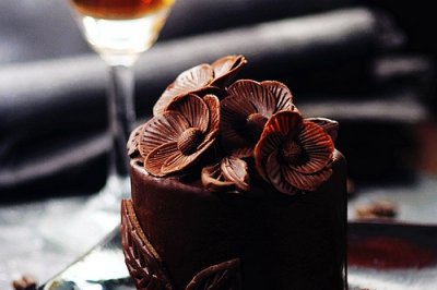 巧克力五瓣花蛋糕