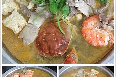 酸菜海鲜汆白肉