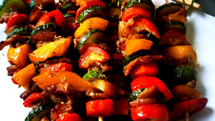 彩色韩式烤肉串‼️美味诱人