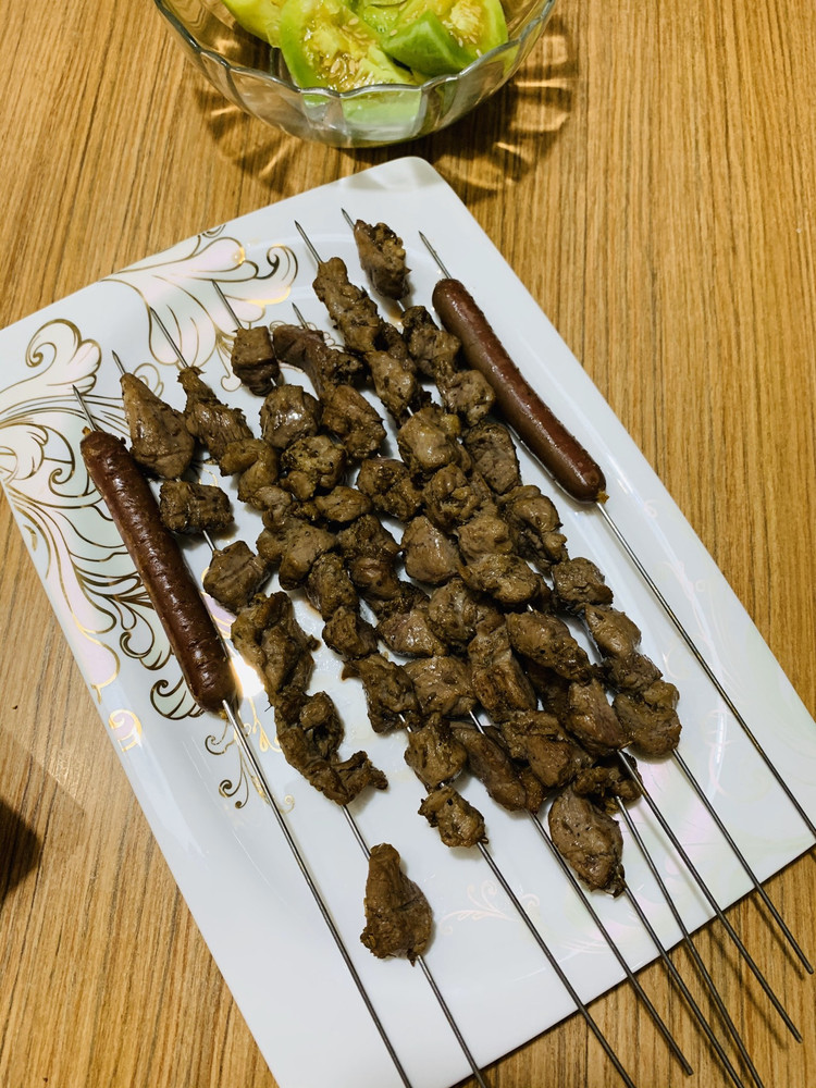 黑椒牛肉烤串的做法