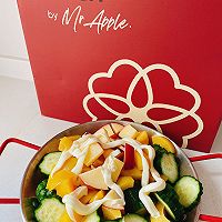 #皇后红玫瑰花式做法#蔬果沙拉的做法图解8