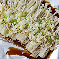 秒杀烧烤店的蒜蓉金针菇#冰箱剩余食材大改造#的做法图解6