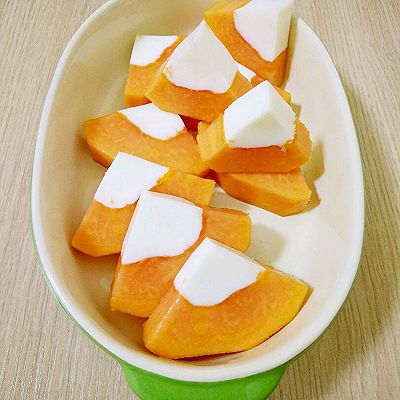 夏日甜心木瓜牛奶冻美美哒