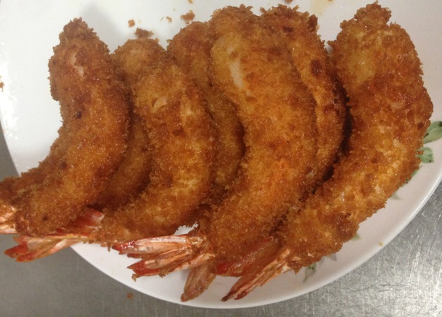 Fried prawns