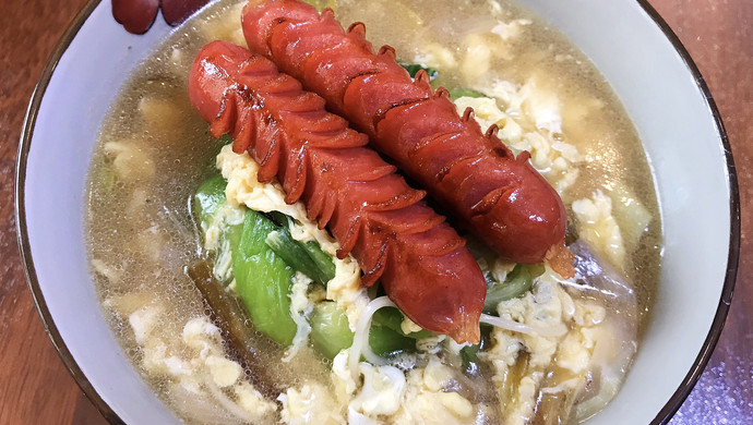 5分钟快手懒人蔬菜葱油汤面