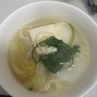 豆腐白菜虾皮汤的做法图解6