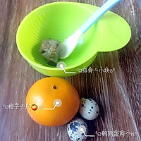 橙子肉沫炖鹌鹑蛋的做法图解1
