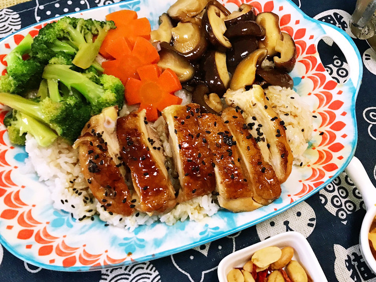 日式照烧鸡腿饭/不需加一滴油的做法