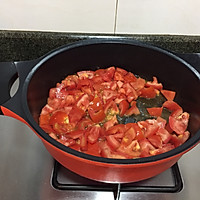 茄汁菠菜面的做法图解3