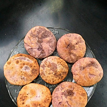 紫薯豆沙馅饼
