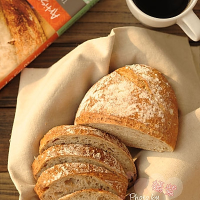 5分钟面包(4)-低成分全麦面包light whole wheat bread
