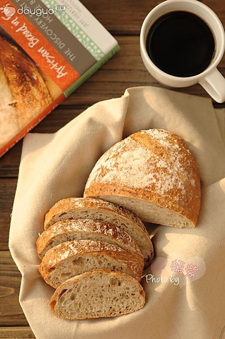 5分钟面包(4)-低成分全麦面包light whole wheat bread的做法