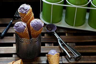 蓝莓冰淇淋（不搅拌，无冰碴儿）