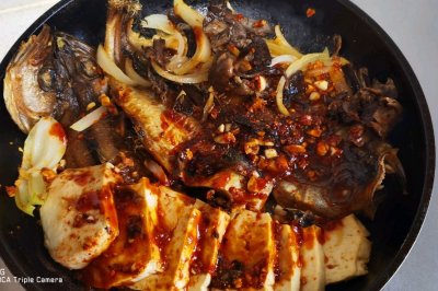 朝鲜族特色美食香煎明太鱼