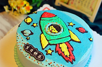 小火箭生日蛋糕