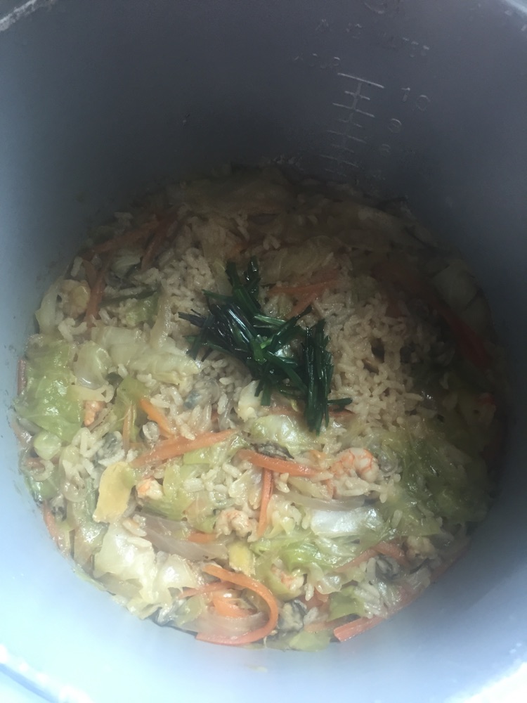 海鲜蔬菜焖饭的做法图解9