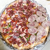 牛肉黑椒香肠披萨的做法图解7