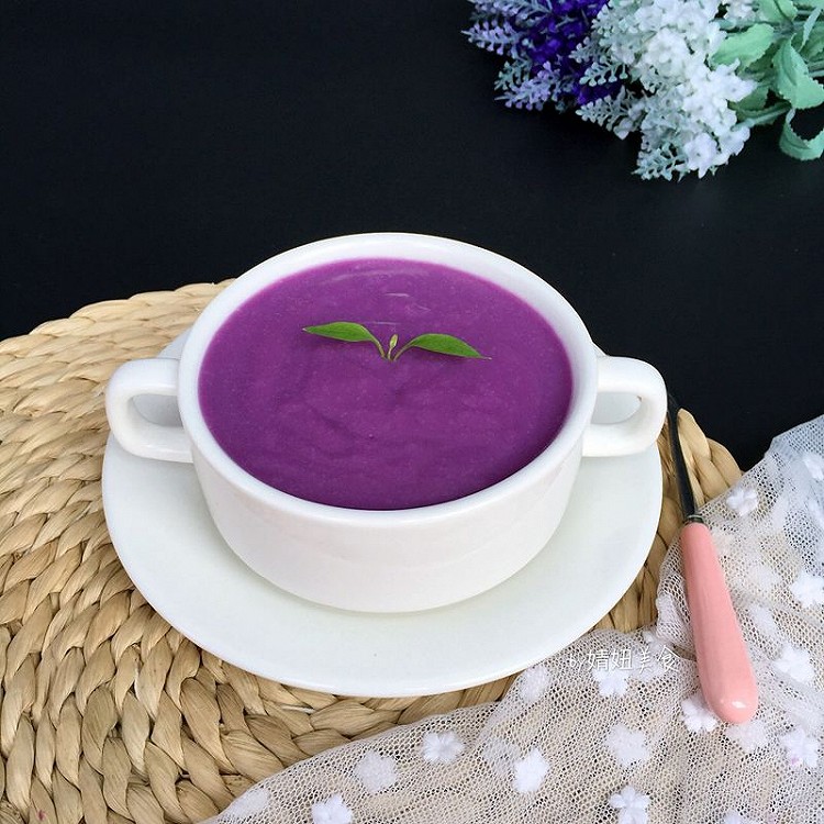 紫薯椰奶～就爱那抹无可替代的紫色的做法