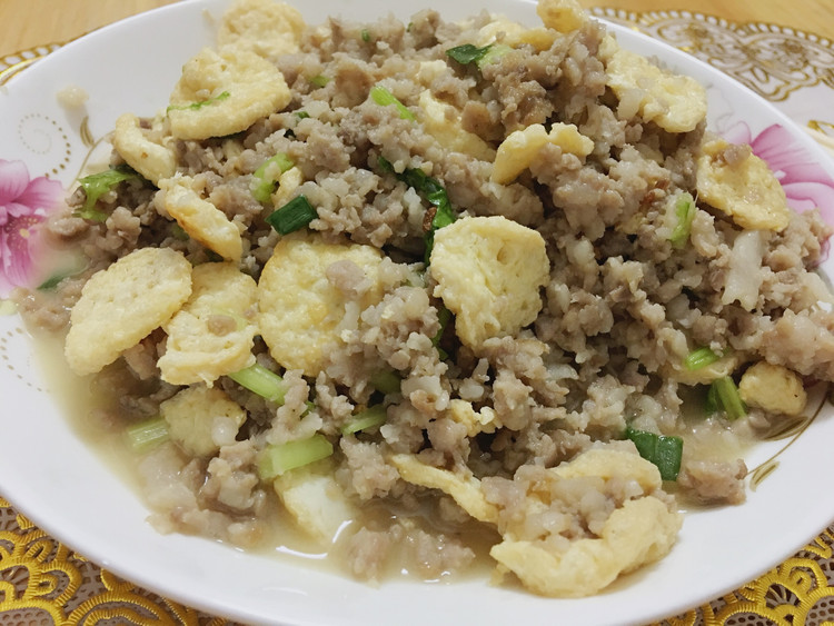肉沫炒豆腐的做法