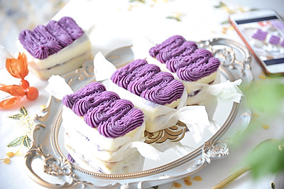 颜值爆表｜奶香紫薯糖果蛋糕