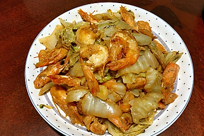 白菜炖大虾
