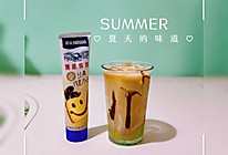 #在夏日饮饮作乐#巧克力炼乳绿豆沙冰咖啡的做法