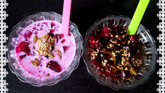 料实材真的红糖什锦冰粉