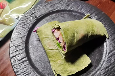 快手麦西恩鸡肉卷饼