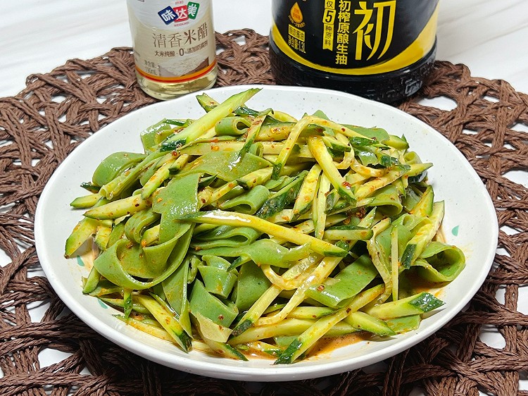 自制菠菜凉皮（免洗面版）的做法