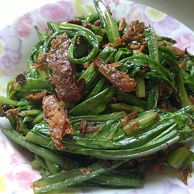 豆豉鲮鱼油麦菜