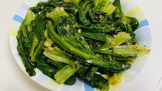 豆豉油麦菜