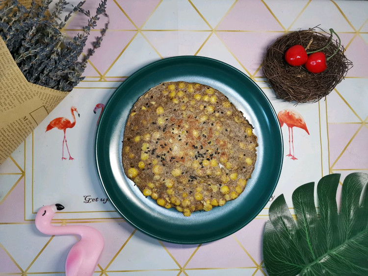 全麦玉米烙（减脂菜单）的做法