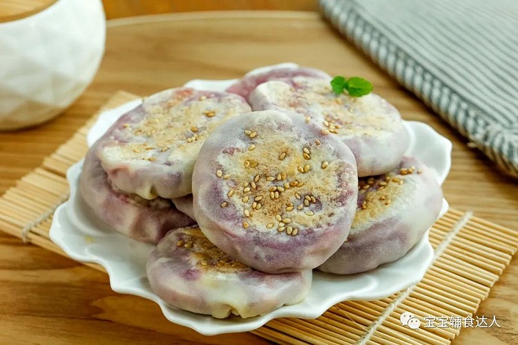 紫薯奶酪饼【宝宝辅食】的做法