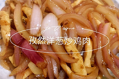 自制孜然洋葱炒鸡肉