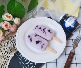 #丘比小能手料理课堂#蓝莓酸奶冰棒的做法