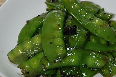 橄榄菜炒荷兰豆