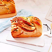 香葱肉松手撕面包#金龙鱼精英百分百烘焙大赛颖涵战队#的做法图解16