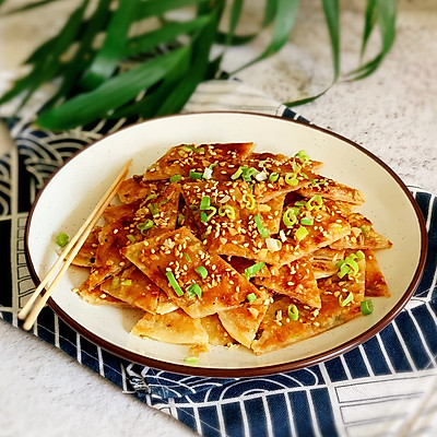 不用揉面的手抓饼版酱香饼