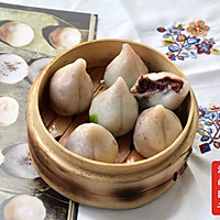象形点心（七）大寿桃船点-糯米团子的做法图解15