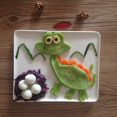 宝宝创意童趣早餐之恐龙
