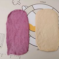 #太古烘焙糖 甜蜜轻生活#松软香甜的紫薯双色吐司的做法图解6