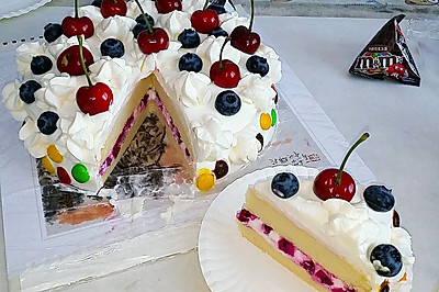 丹青菜谱®＆奶油坨坨水果生日蛋糕（七寸）