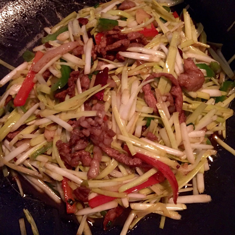 蒜黄肉丝的做法图解7