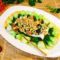 奶白菜醋蟹粉豆腐的做法图解11