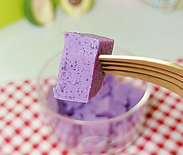 紫薯奶冻 天然果冻 适合12M+的做法