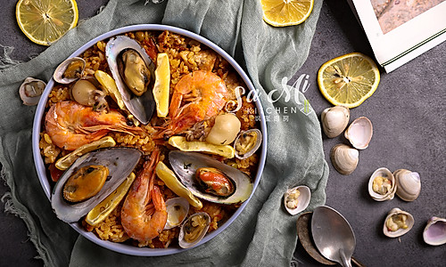 西班牙海鲜烩饭的做法