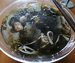 冬瓜虾仁紫菜汤的做法