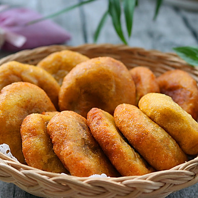 芝麻馅南瓜饼