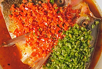 双椒鱼头丨湖南特色快手菜，菜鸟也能做出大师的味道！百吃不腻！的做法