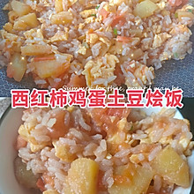 西红柿鸡蛋土豆烩饭